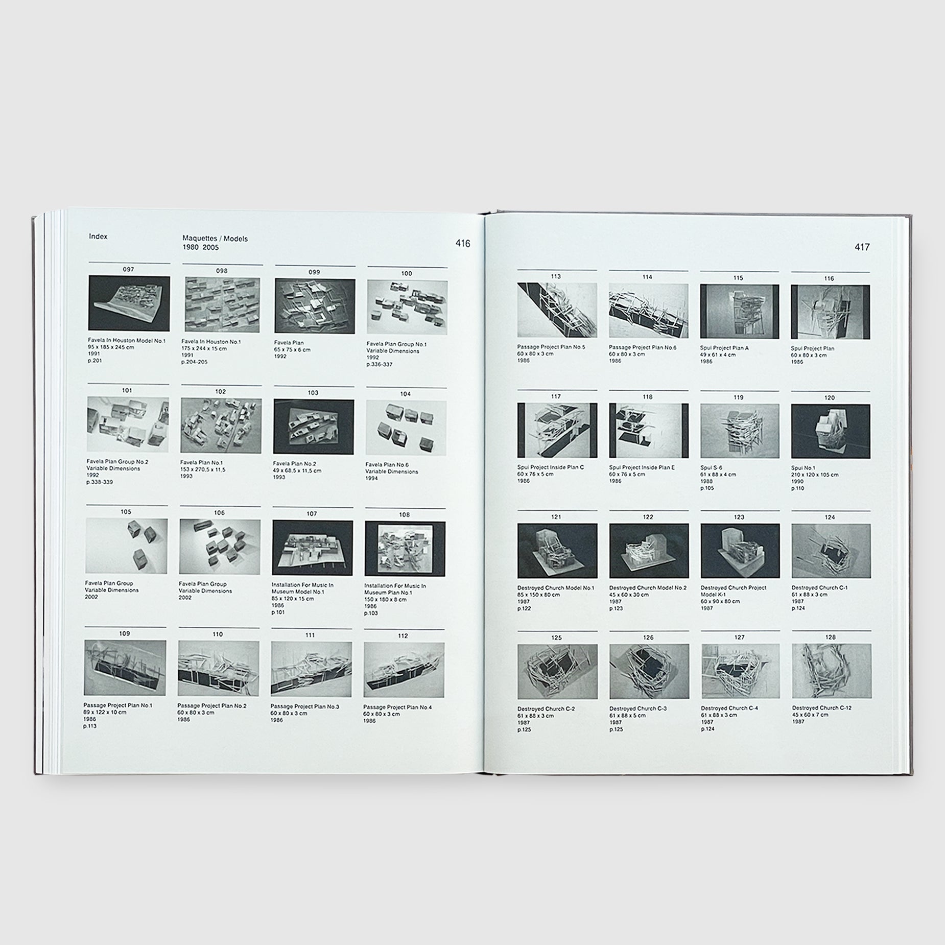 Structure 1958年版 アート年鑑 Tadashi Kawamata | Maquettes Models 1980-2005 | Post Architecture