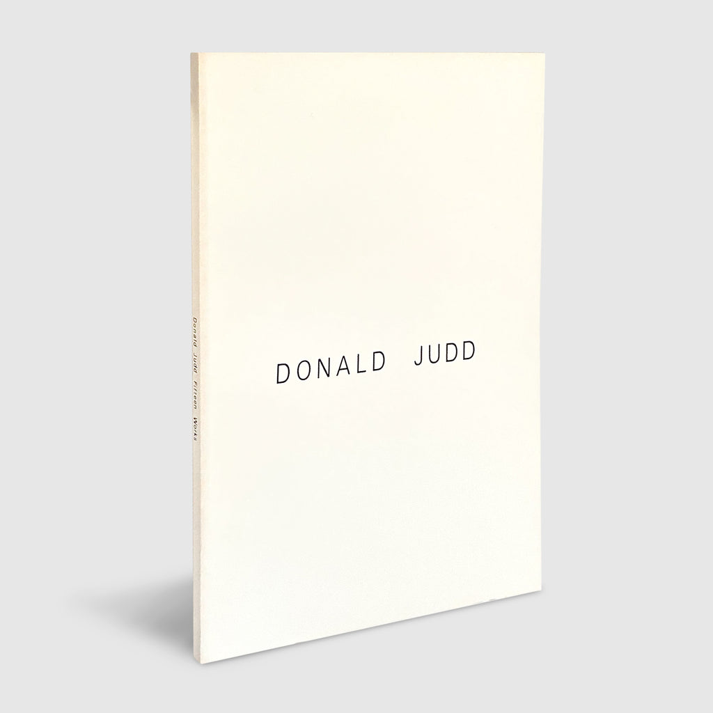 Donald Judd | 15 WORKS